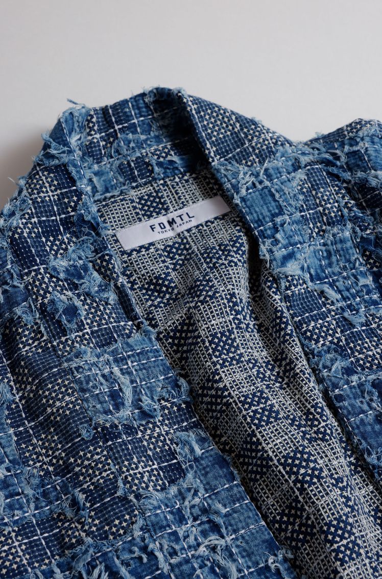 ファンダメンタル デニムジャケットBORO SASHIKO HAORI JACKET (FA25/SPFD11)INDIGO