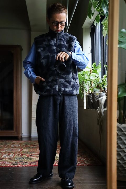 COMME des GARCONS HOMME 26FW ウールボアフリースベストスタイル