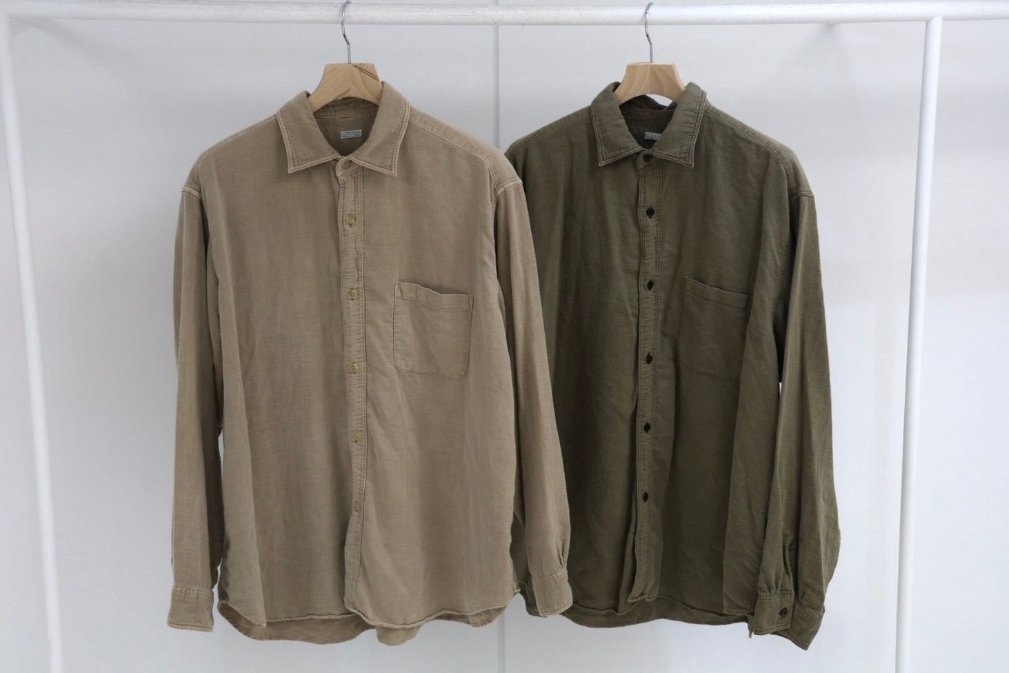 アプレッセ 2026 STYLE2 Vintage Cotton Moleskin Shirts(26AAP-02-16) BEIGE☆6月20日(土)発売！