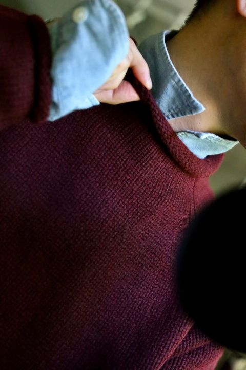 A.PRESSE Roll Neck Sweaterスタイル.2024.10.06.
