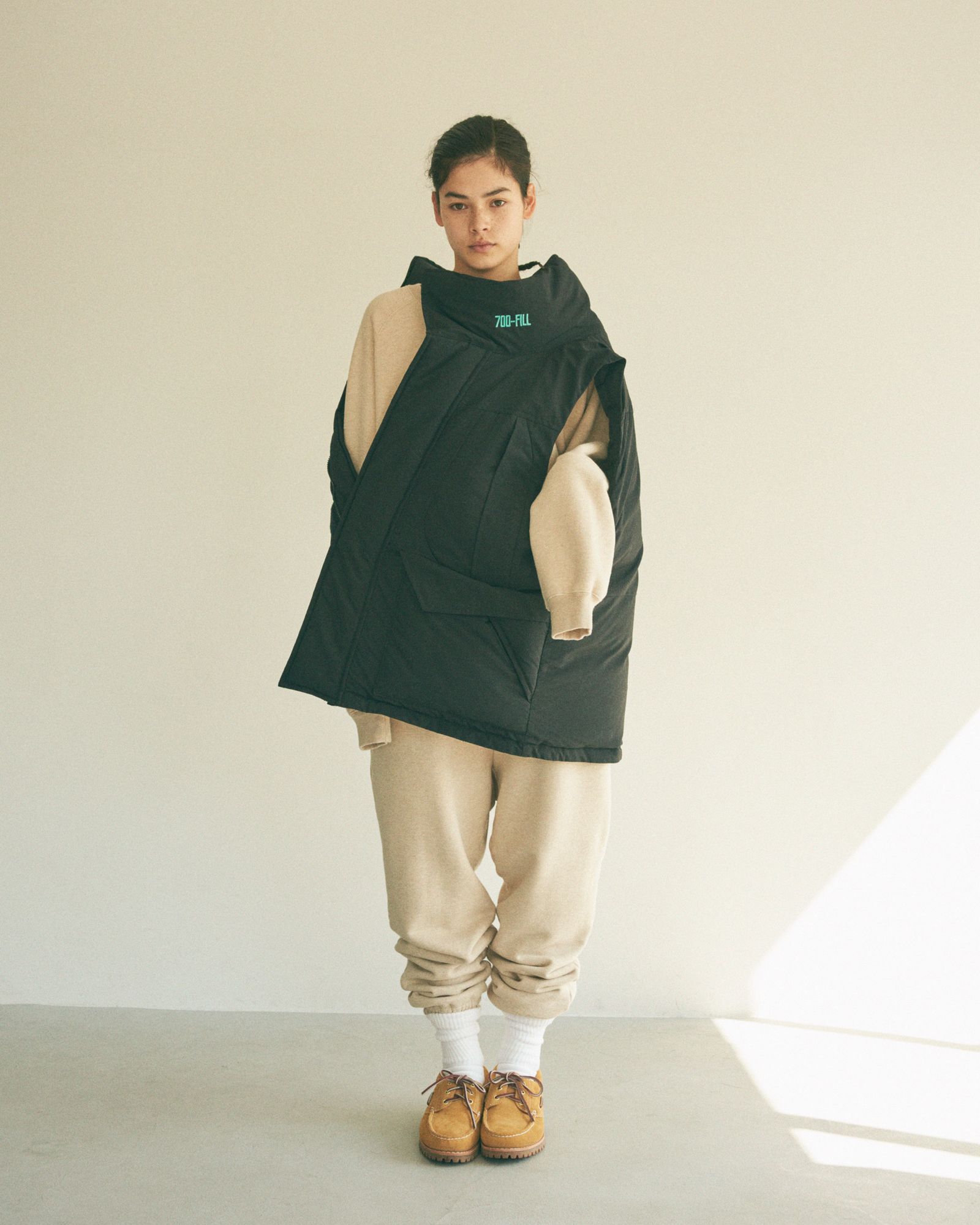 S.F.C エスエフシー23FW GOZILLA 700FILL VEST(SFCFW23J03)Black
