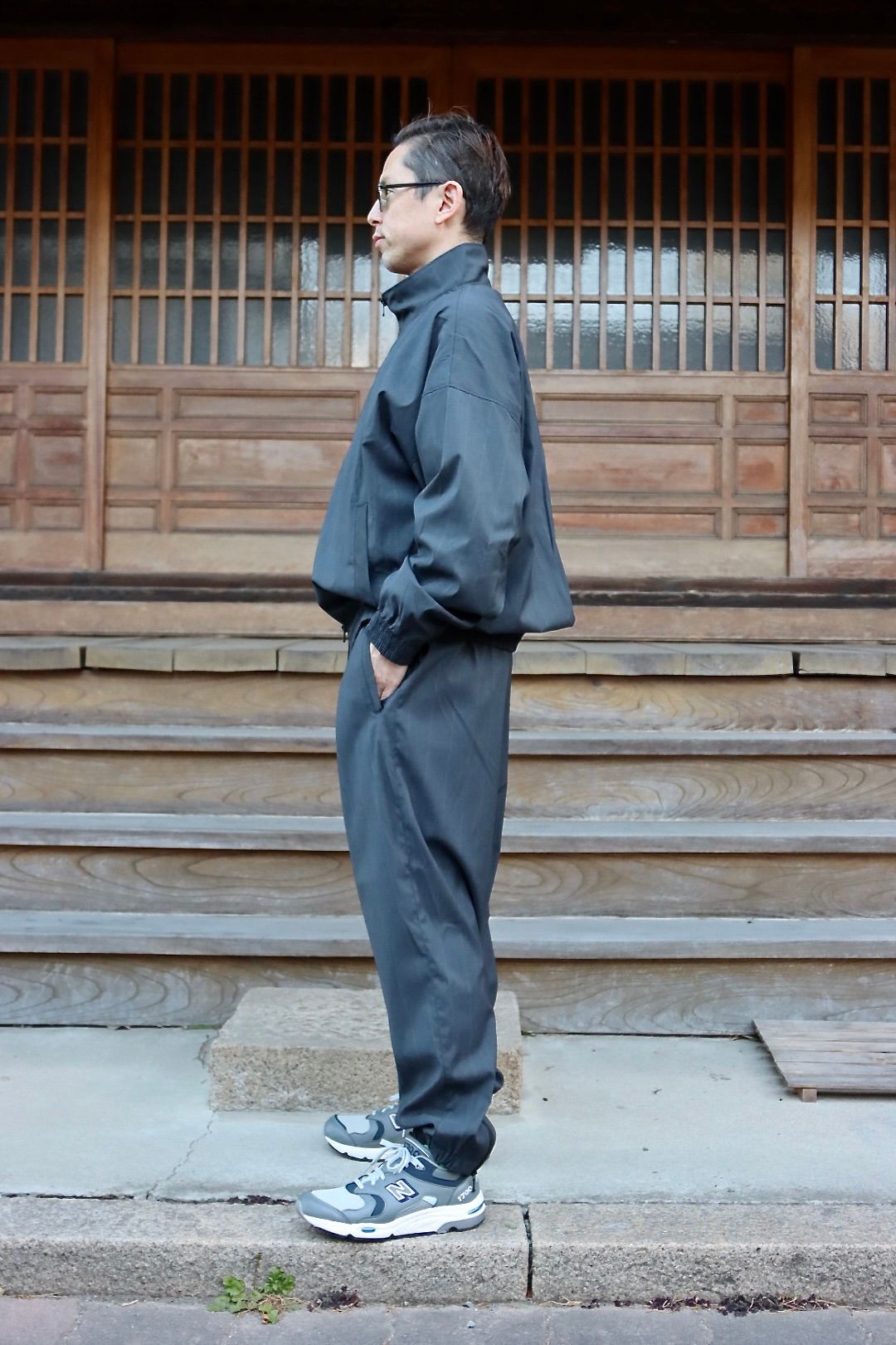 is-ness×NEAT LORO PIANA SPORT FABRICS PANTS"CHARCOAL"イズネス22SS