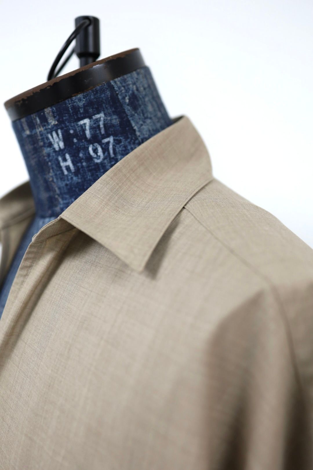 Graphpaper 26SS Fine Wool Heather S/S Skipper Shirt(GU261-50321)TAUPE☆2月21日(土)発売！