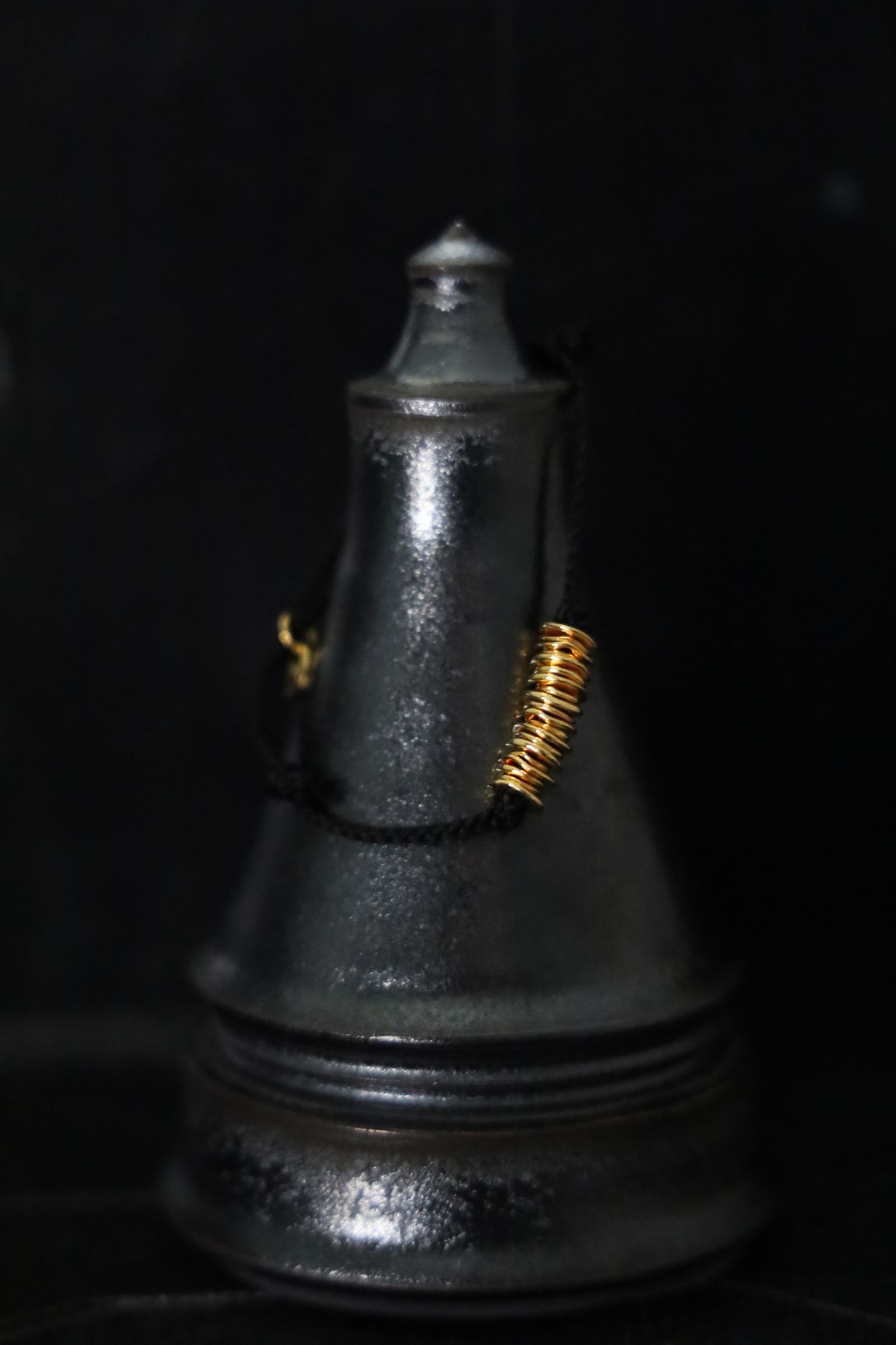 XOLO JEWELRY ショロジュエリー / Piece Silk Code Bracelet -Gold-(BLACK)