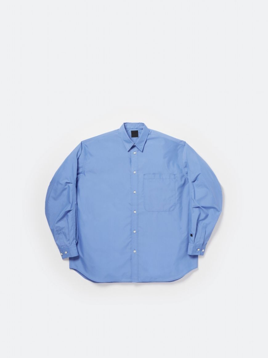 DAIWA PIER39(ダイワピア39) TECH REGULAR COLLAR SHIRT L/S SOLID(BE-81026)SAX☆2月21日(土)発売！