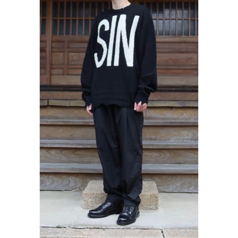 ©SAINT M×××××× WOOL SWTER SIN(SM-S21-0000-039)BLACK style