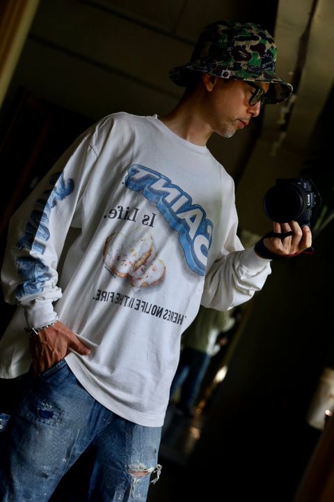 ©SAINT M×××××× HEART CKIE LS TEEスタイル2024.8.15.
