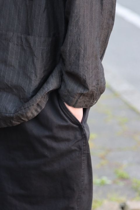 YOKE IN STRIPE SLEEPING SHIRT JACKET style.2022.5.4