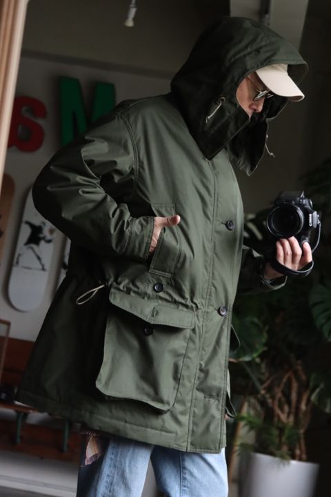 アプレッセ22FW Ventile Hunting Half Coatスタイル.2022.10.1.