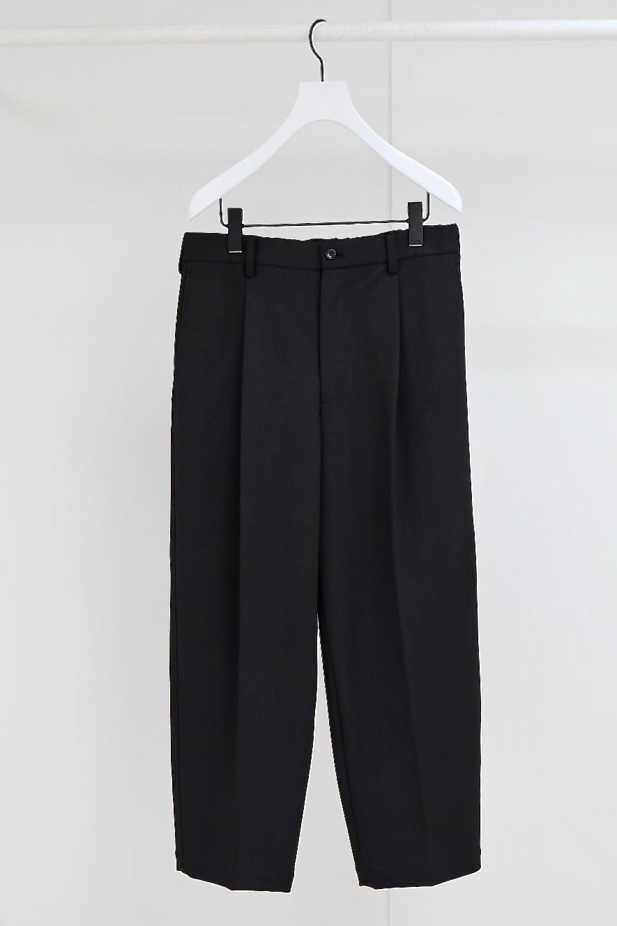 グラフペーパー 25AW SIDOGRAS Melange Ponte Wide Tapered Slacks(GM254-40051)BLACK☆11月29日(土)発売！