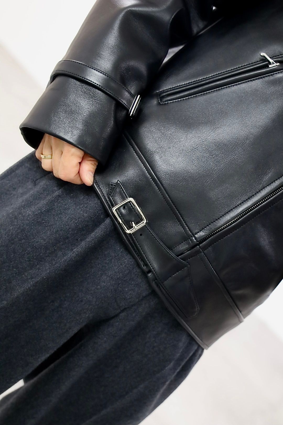 アプレッセ 2026 STYLE1 Leather French Riders Jacket(26SAP-01-05)BLACK☆11月29日(土)発売！