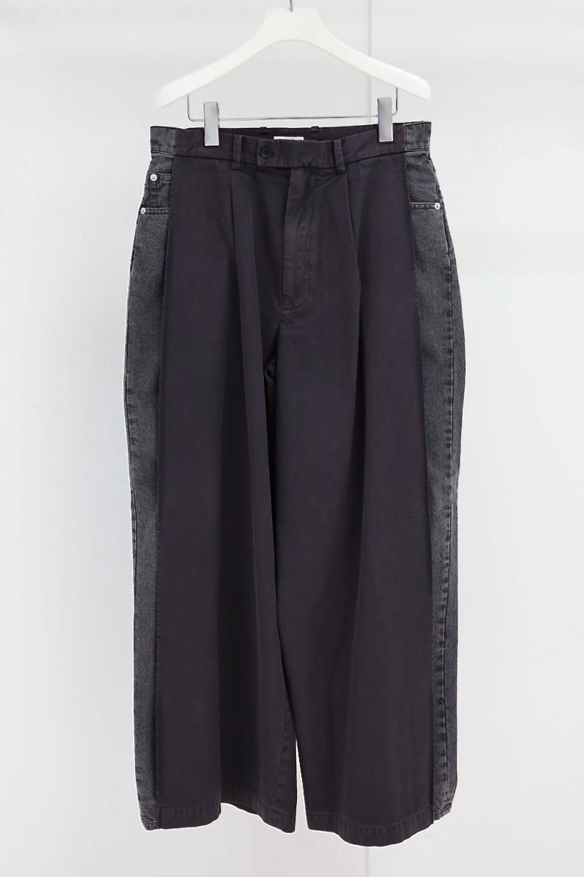 YOKE SPRING SUMMER 2026 Connected Chino&Denim Pants(YK26SS01214P)BLACK☆12月20日(土)発売！