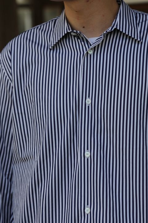 A.PRESSE Regular Collar Shirt"STRIPE"style.7.23.