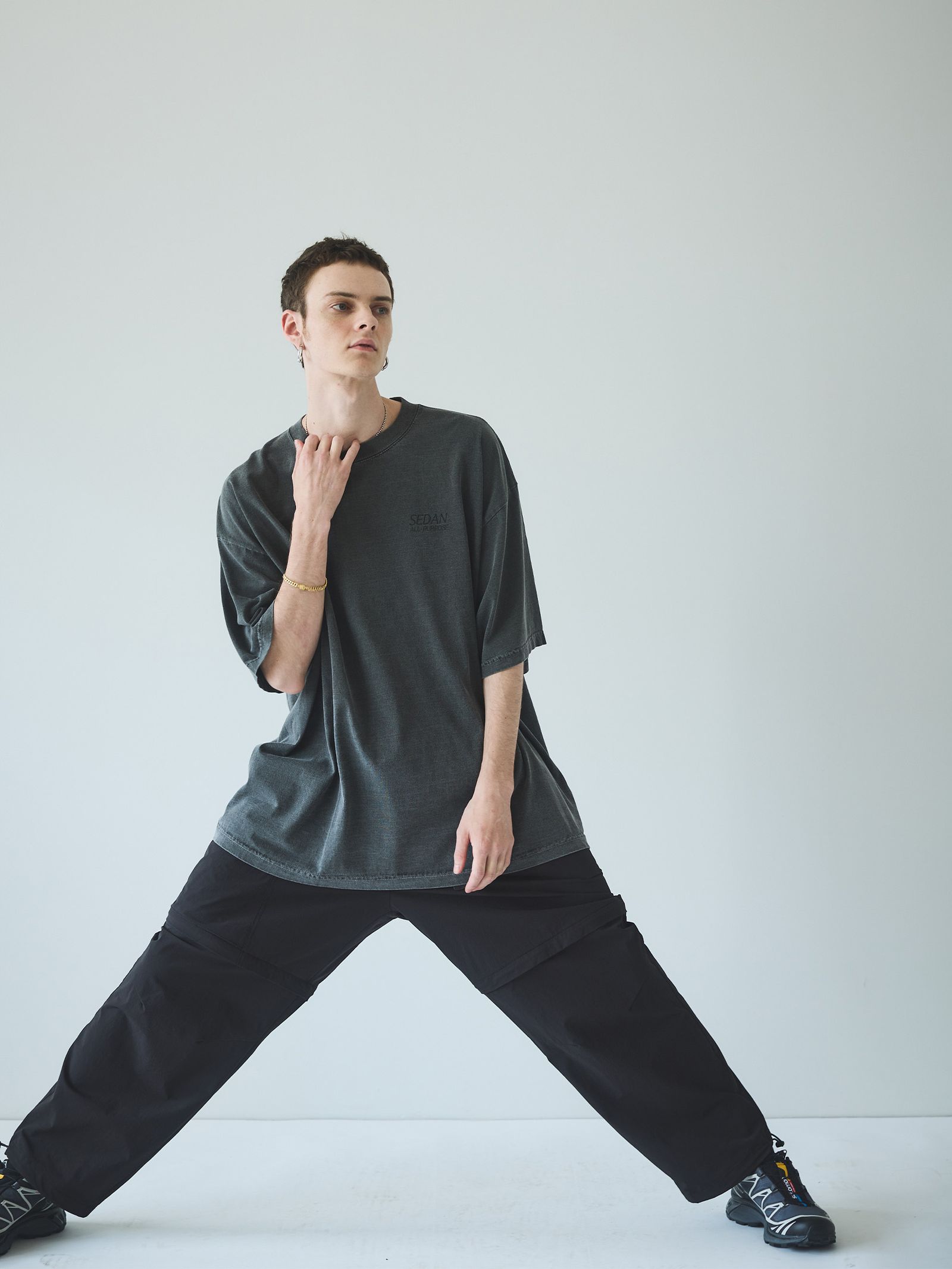 セダンオールパーパス SS24 Garment Dyed S/S Tee(SD24S-CT06)Charcoal