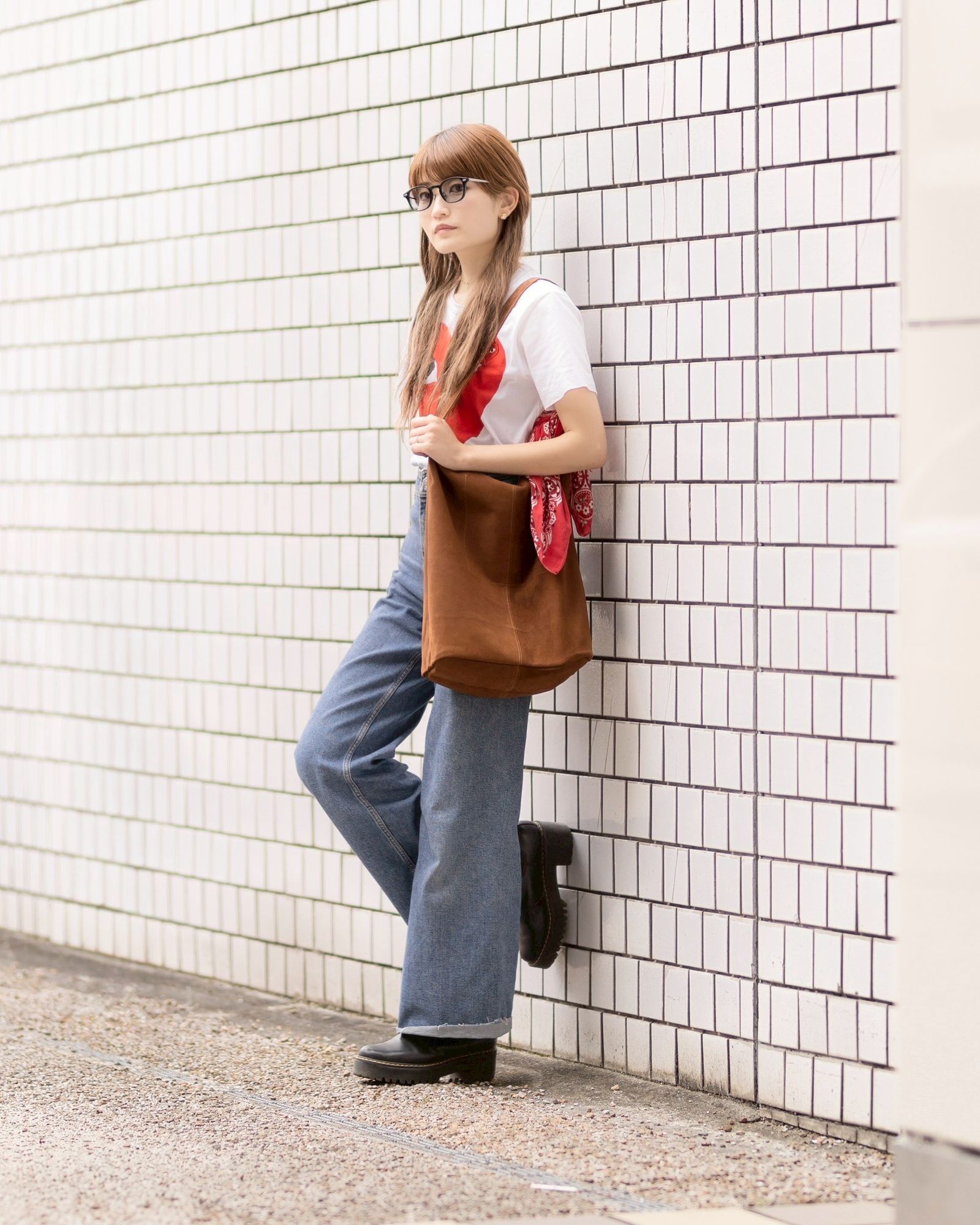 Morphee / モルフェトートバッグ CYLINDER L(CYL-OBR-1)OIL SUEDE BROWN