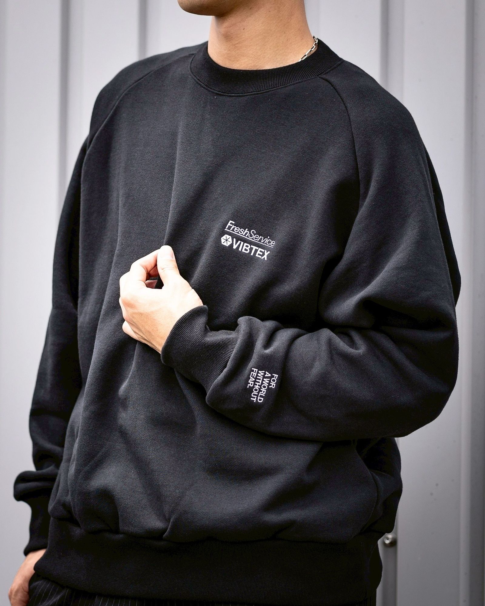 FreshService VIBTEX “SWEAT CREW NECK PULLOVER” MARKスタイル