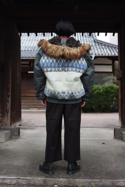 JUNYA WATANABE CdG MAN ウールジャガードN-2Bフライトジャケット style.2021.11.6