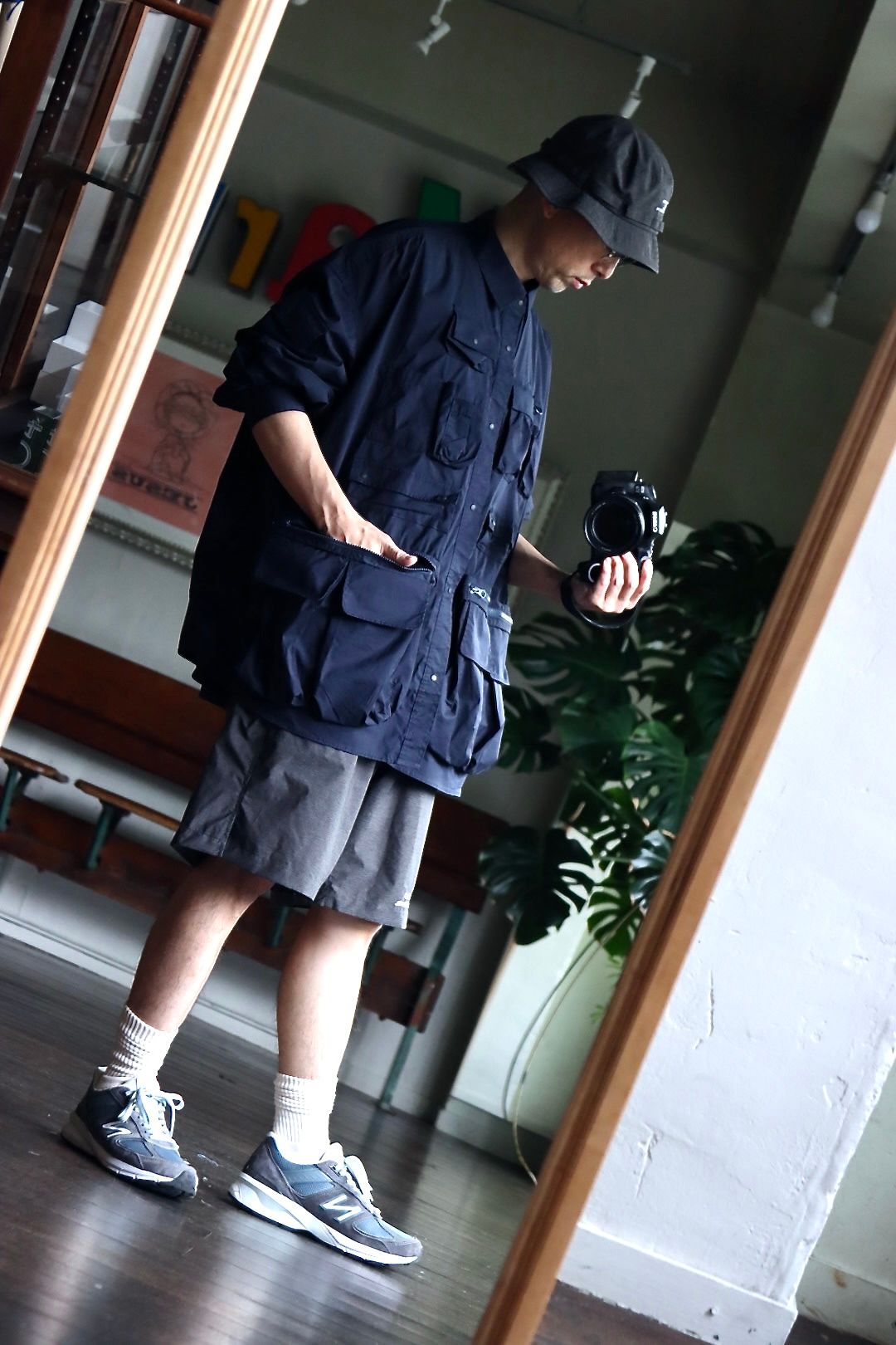 フレッシュサービス22AW TACTICAL POCKET L/S SHIRT(FSW-22-SH_88)NAVY - FREE