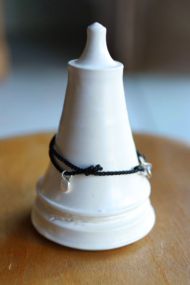 XOLO JEWELRY ショロジュエリー / Connect with Hair Line Link Silk Code Bracelet (XOCB006)BLACK☆11月15日(土)発売！