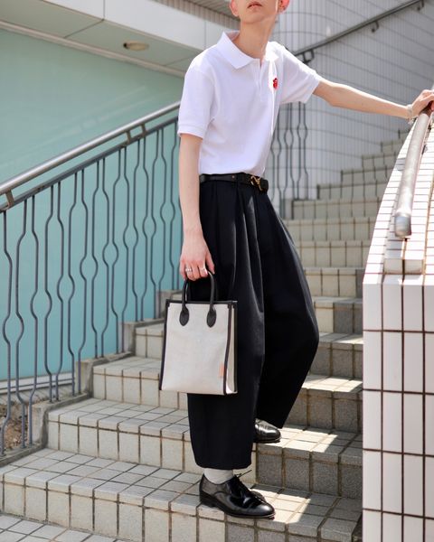 PLAY COMME des GARCONS プレイコムデギャルソン23SS REDハート ポロシャツスタイル
