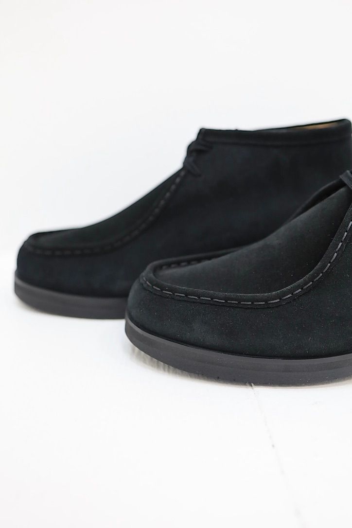 FOOTWORKSフットワークス  チロリアンシューズ Tyrolean shoes in suede leather(F02-0003_M)BLACK☆新作発売！