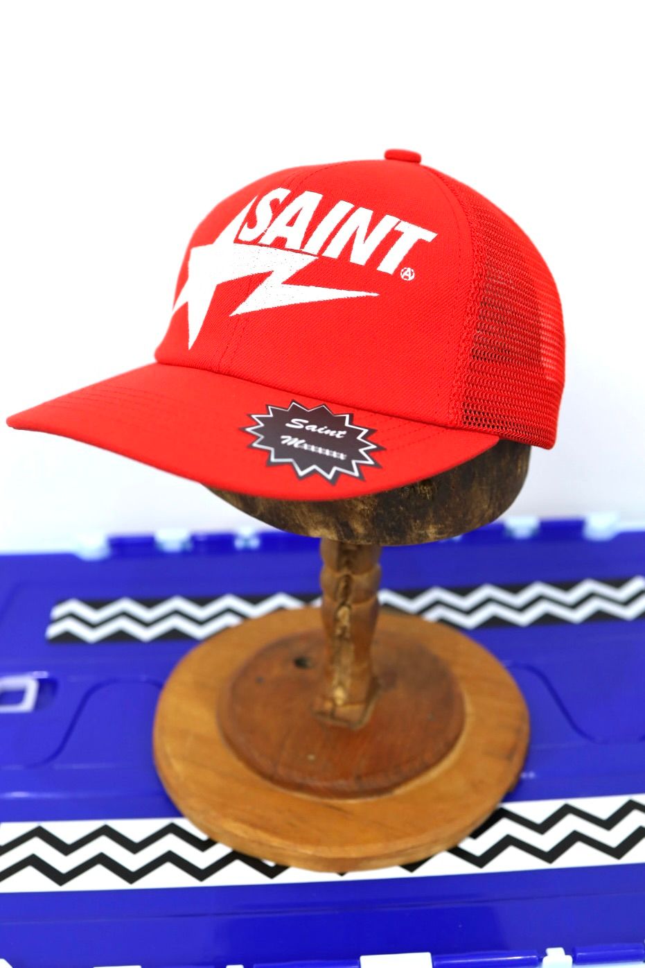 セントマイケル 26SS BAPE_MESH CAP(SM-MK8-0000-C60)RED☆2月7日(土)発売！