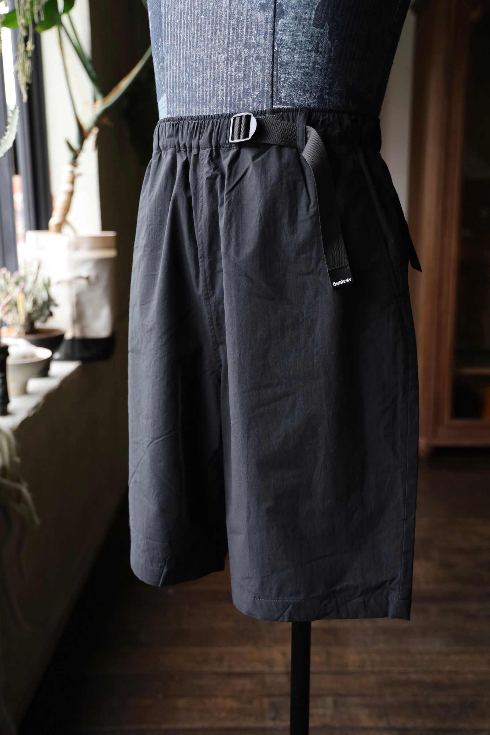 フレッシュサービス CRISP COTTON CLIMBING SHORTS(FSC252-40038)BLACK