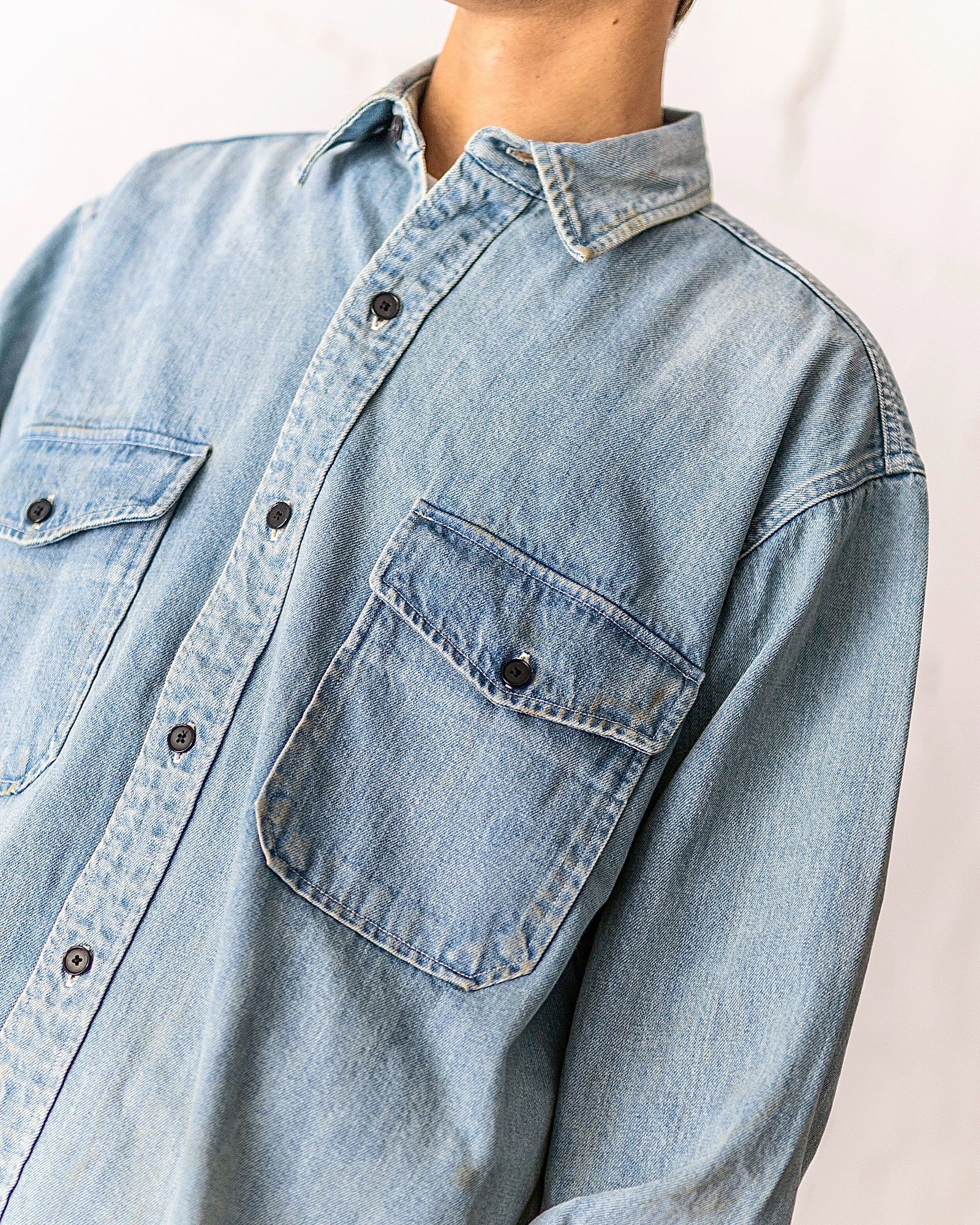 A.PRESSE CPOシャツ　size:2 Vintage Denim CPO Shirt | ref. / Web Store