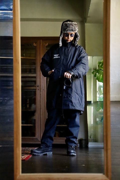 Yohji Yamamoto FIELD PARKA SHELL&LINERスタイル