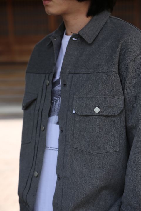 Graphpaper Colorfast Denim Blouson"GRAY"Style.2021.4.18.