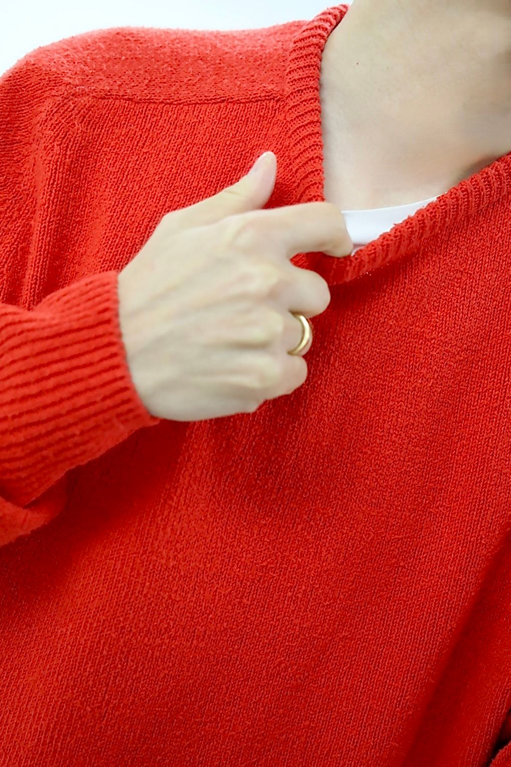 アプレッセ 2026 STYLE1 Washed Silk Nep Crew Neck Sweater(26SAP-03-07)RED☆1月10日(土)発売！