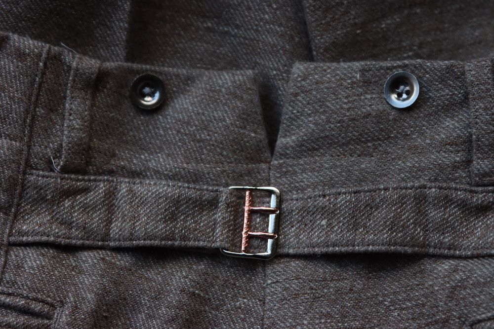 アプレッセ23SS Dead Stock Linen Trousers(23SAP-04-19M)BROWN