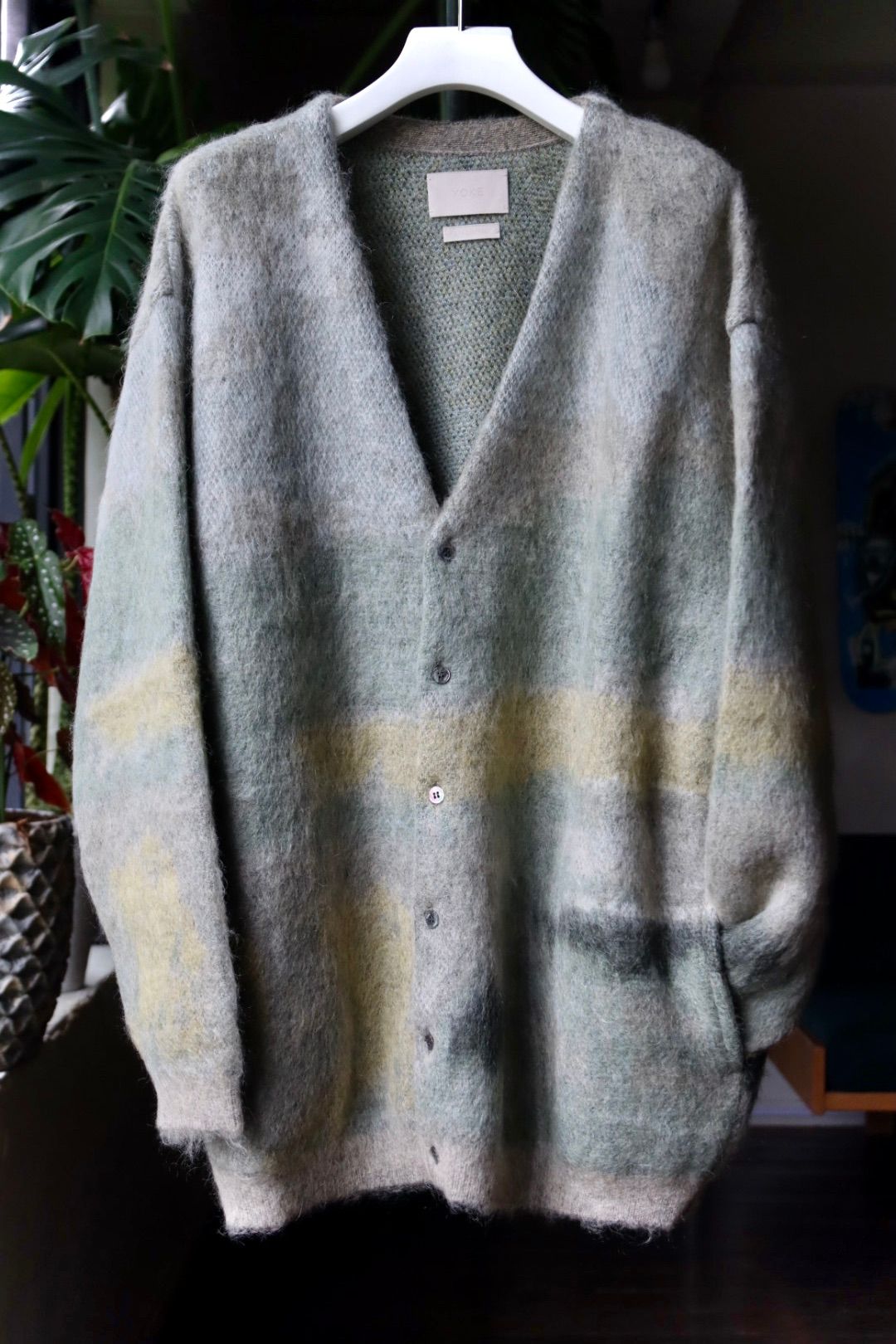 YOKE - ヨーク23AW LANDSCAPE MOHAIR JACQUARD CREWNECK CARDIGAN