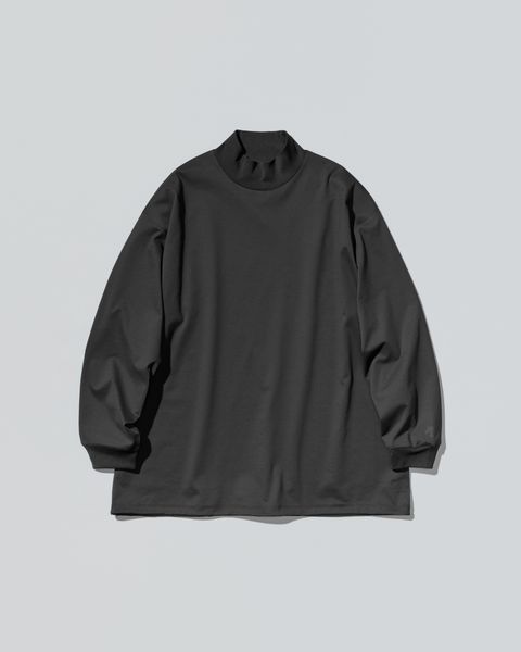 グラフペーパー DESCENTE for Graphpaper L/S Mock Neck Tee(DU263-70002)BLACK