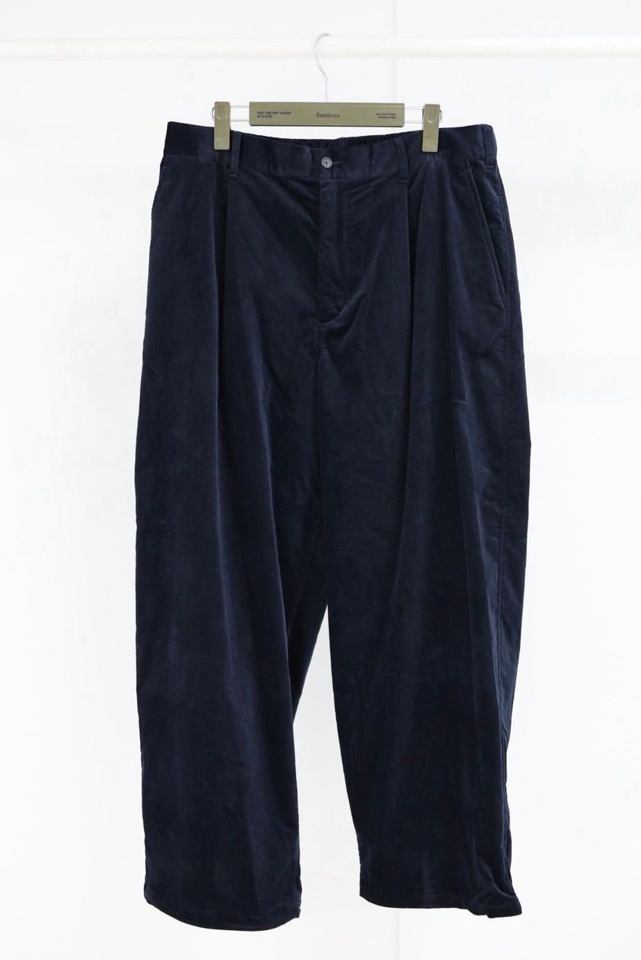 フレッシュサービス 26AW AIR CORDUROY WIDE TROUSERS(FSC263-40087)NAVY☆10月3日(土)発売！