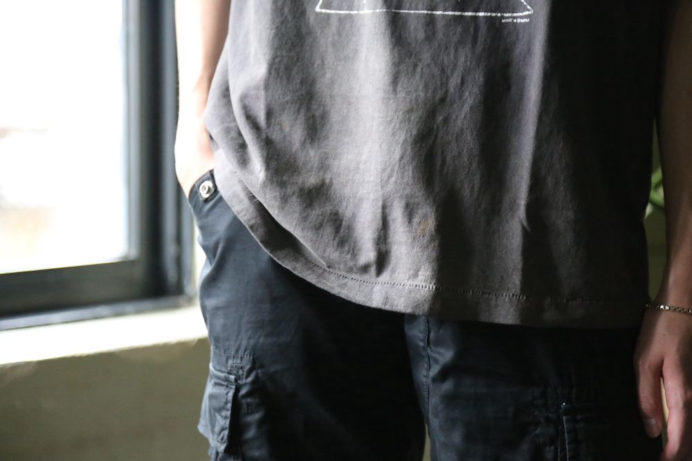 ©︎SAINT M×××××× T-SHIRT BLOCK(SM-A21-0000-001)BLACK style.2021.7.9