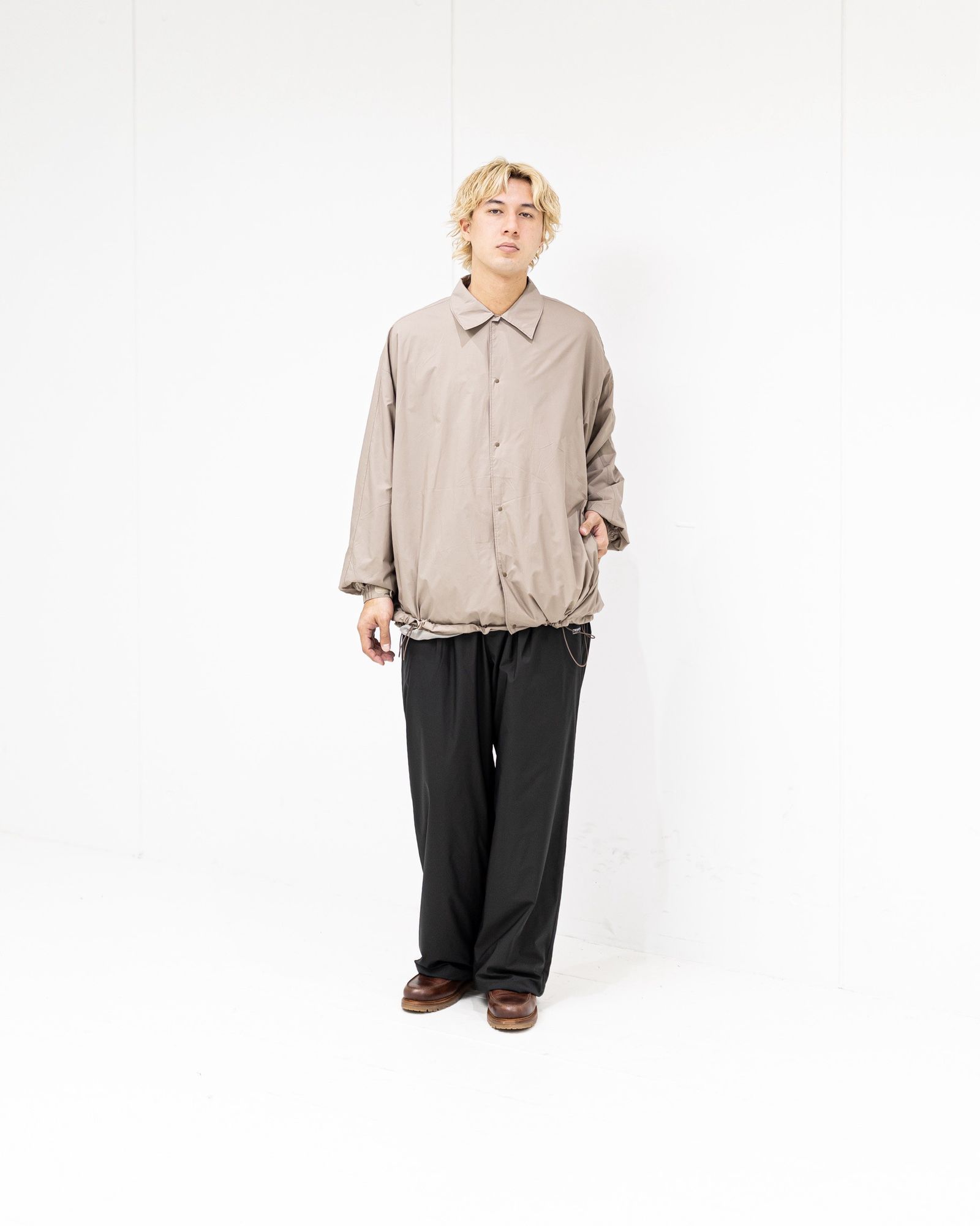 グラフペーパー 26SS PERTEX QUANTUM AIR Overshirt(GM261-50302)TAUPE☆3月28日(土)発売！