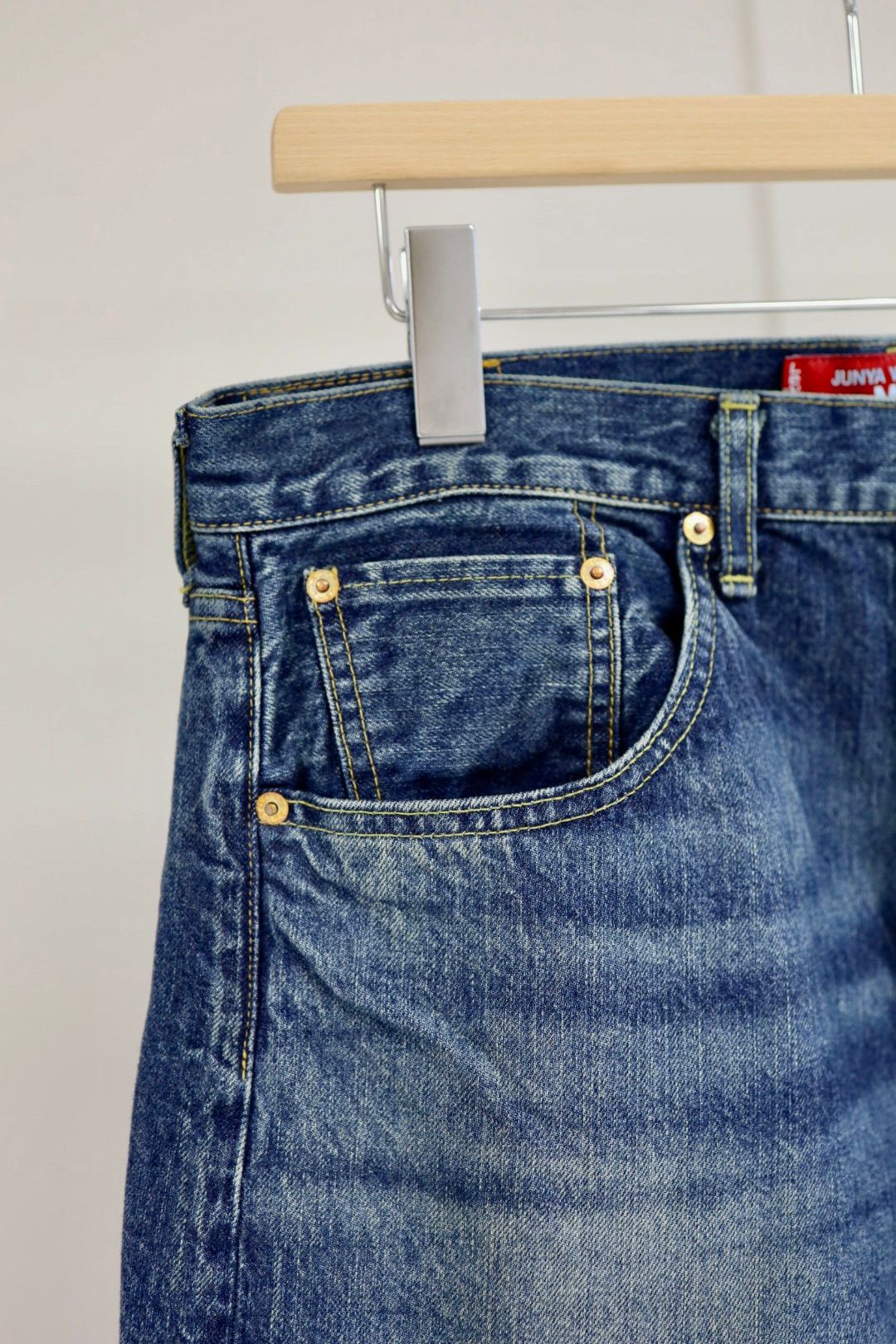 アイジュンヤワタナベマン 25AW リーバイスWネーム 綿デニム製品加工デニムパンツ(WP-P218-051)☆11月1日(土)発売!