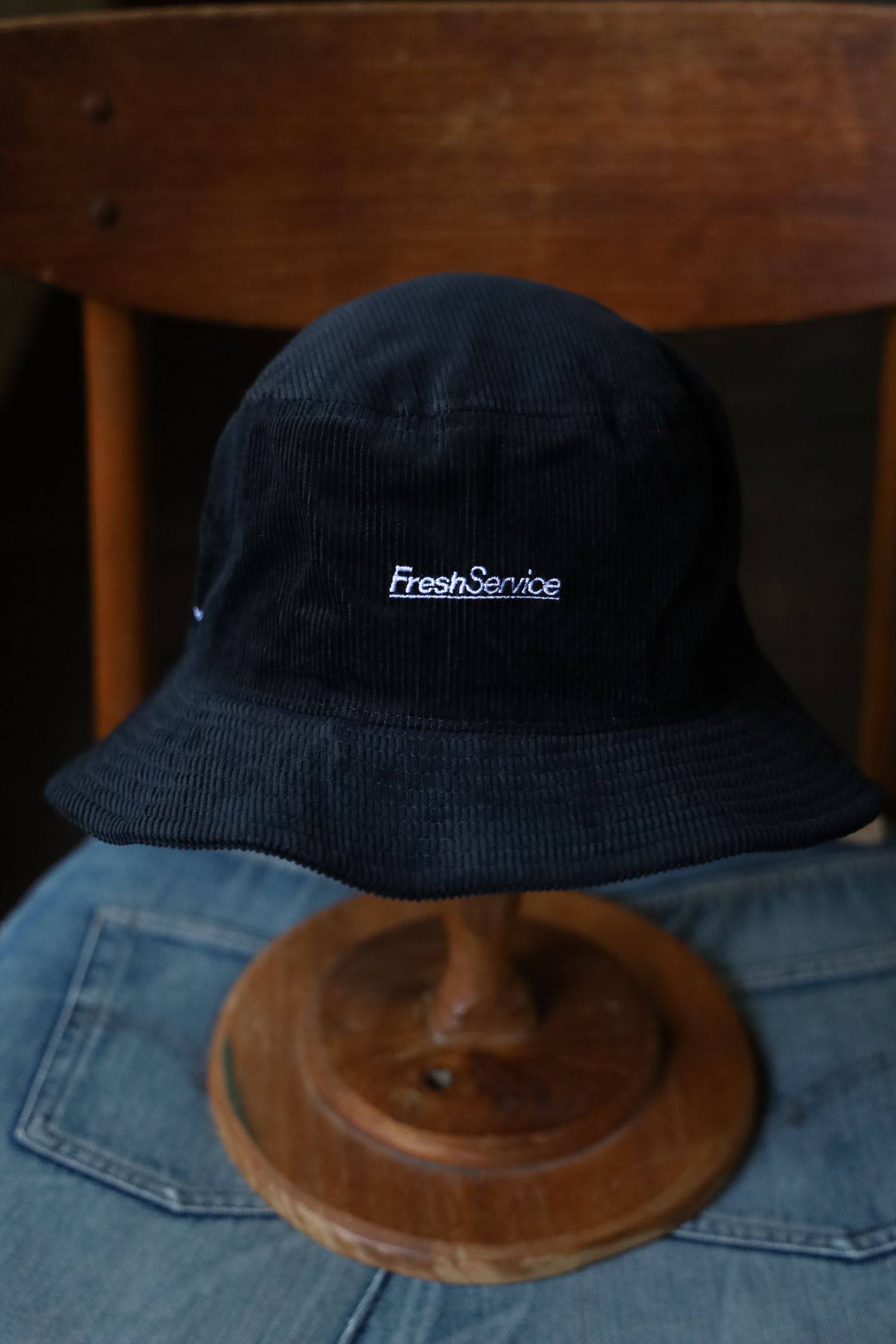 フレッシュサービス CORDUROY CORPORATE HAT(FSP243-90087B)BLACK