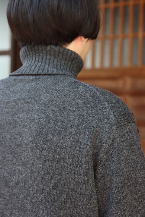 yohji yamamoto 花柄タートルニット(HX-K15-181) style.2021.8.29.