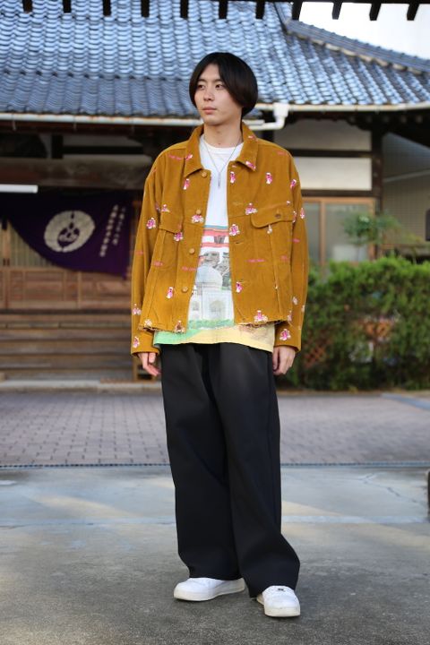 doublet VETNAM EMBROIDERY COURDUROY JACKET"YELLOW"Style.2020.9.20.