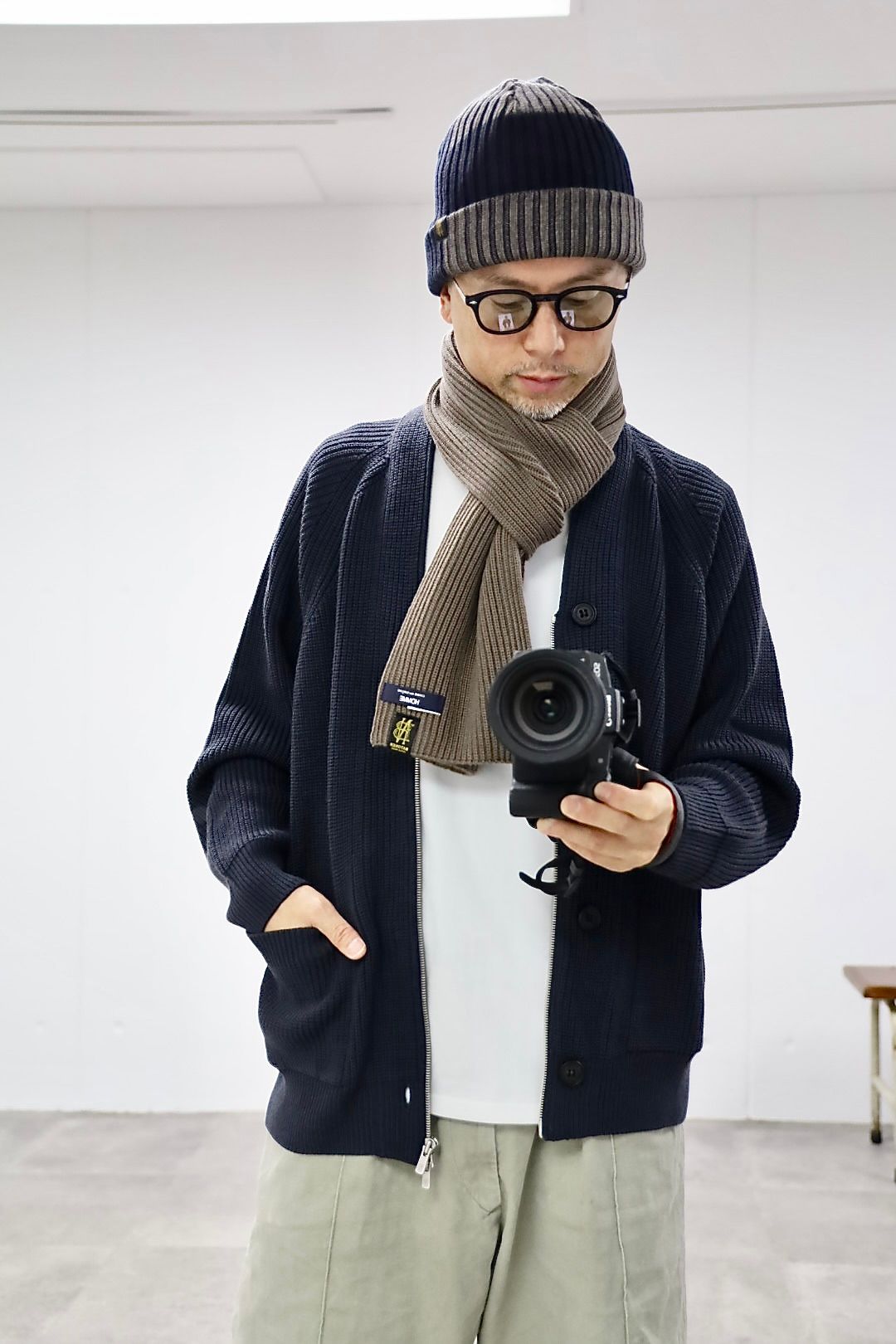 COMME des GARCONS HOMME 26FW BATONER ZIPカーディガンスタイル