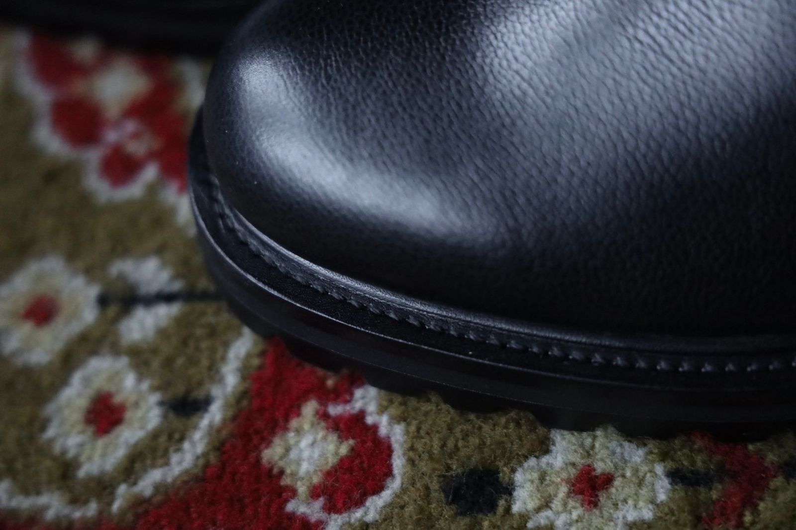 FOOTWORKSフットワークス サイドゴアブーツ Side Gore Boots in Grain Leather(F03-0001_M)BLACK☆新作発売！