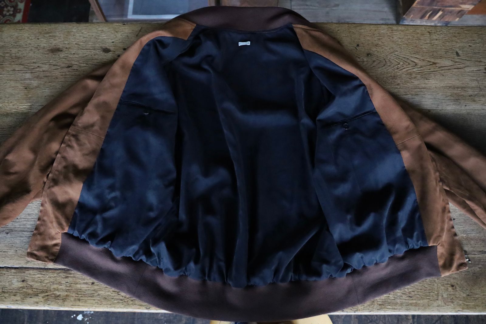アプレッセ Vintage Nubuck leather Rib Blouson(25SAP-01-34H)BROWN☆1月11日(土)発売！