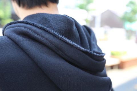 yohji yamamoto RE長袖フードパーカ"BLACK"Style.2020.8.21.