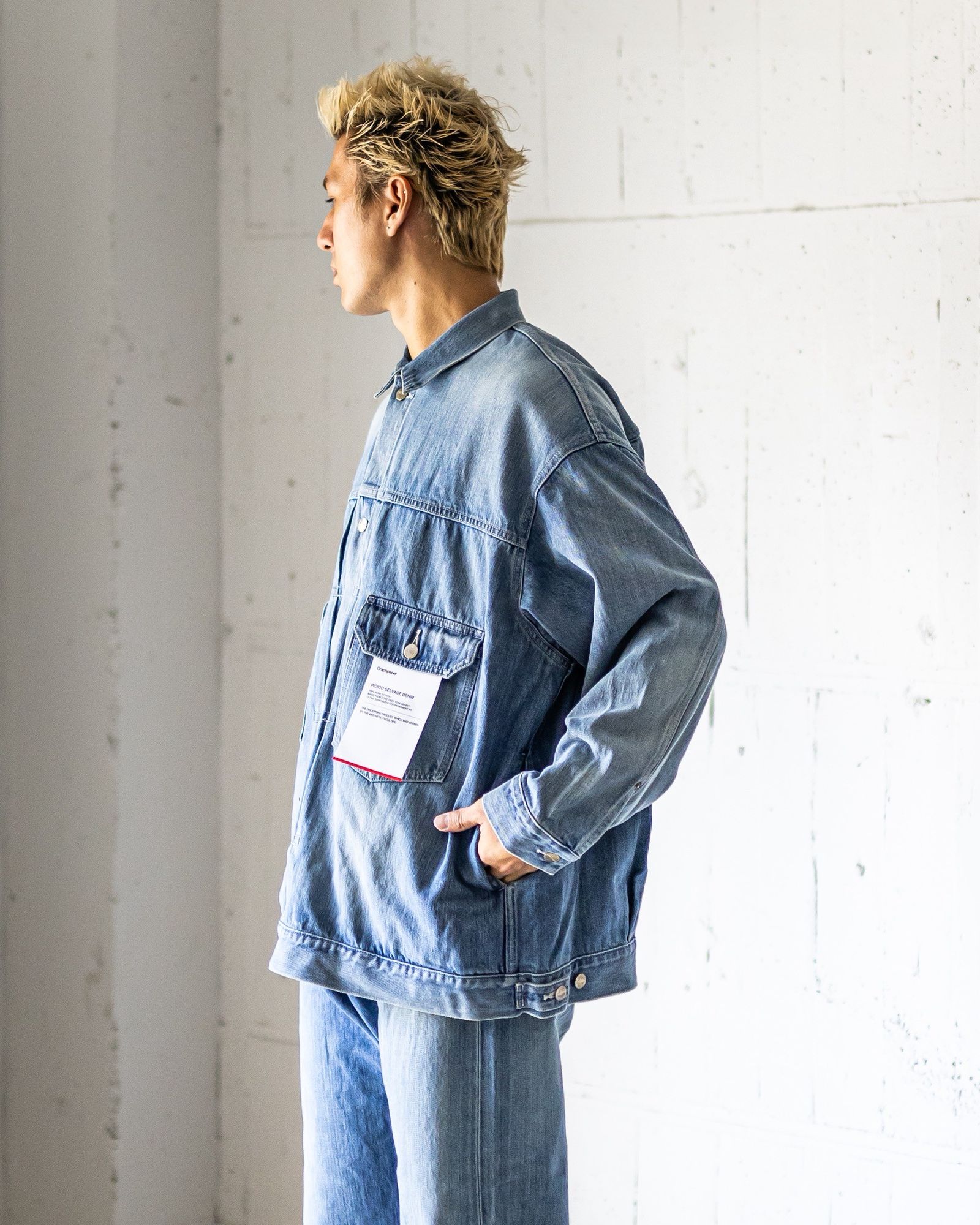 Graphpaper Selvage Denim Jacket (INDIGO_LIGHT FADE)☆7月25日(土)新作発売！