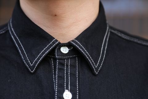Graphpaper Denime Regular Collar Shirt & Denime Five Pocket Pants style.2020.12.20.