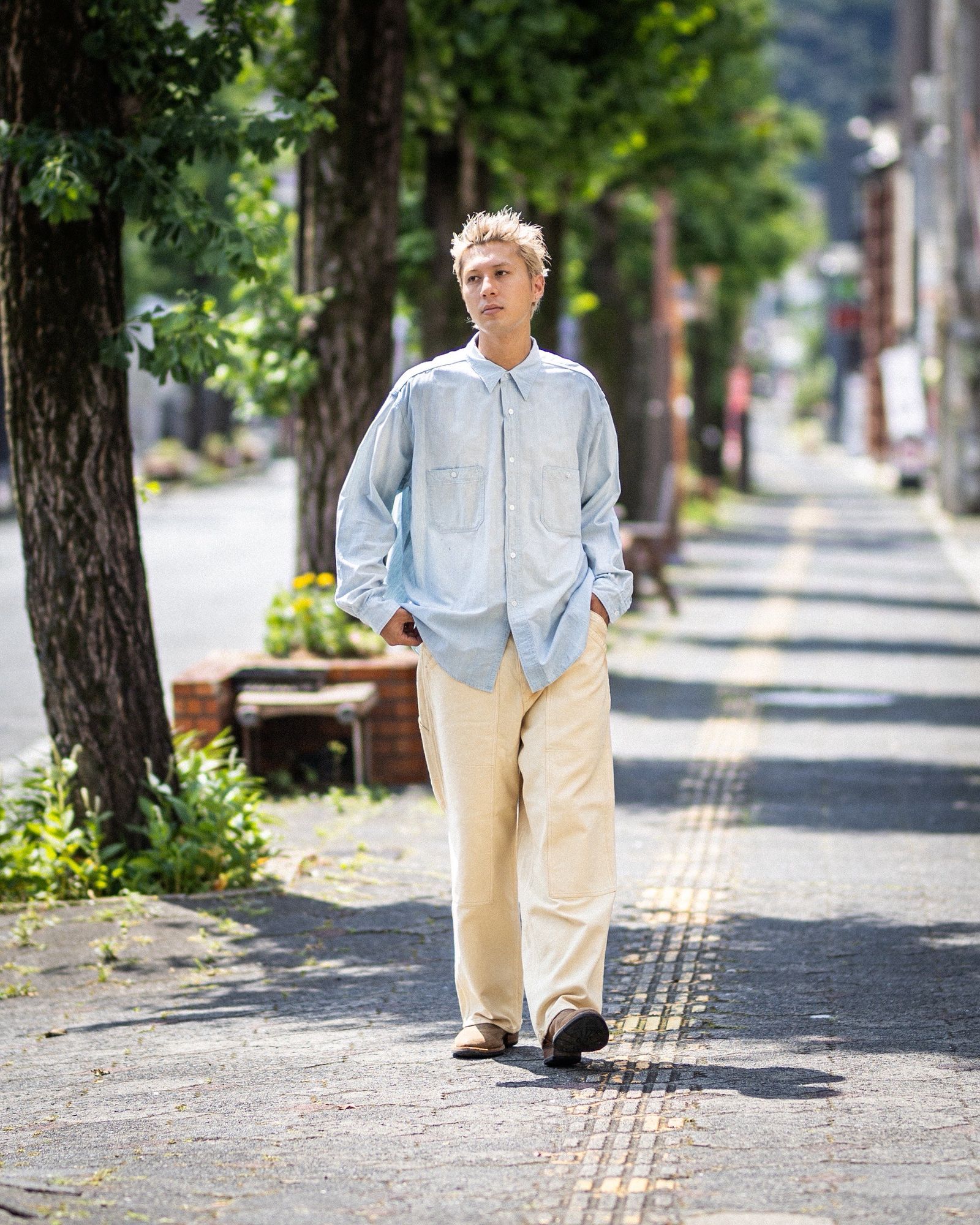 トップス 25aw A.PRESSE Vintage Chambray Shirts 2 A.PRESSE 