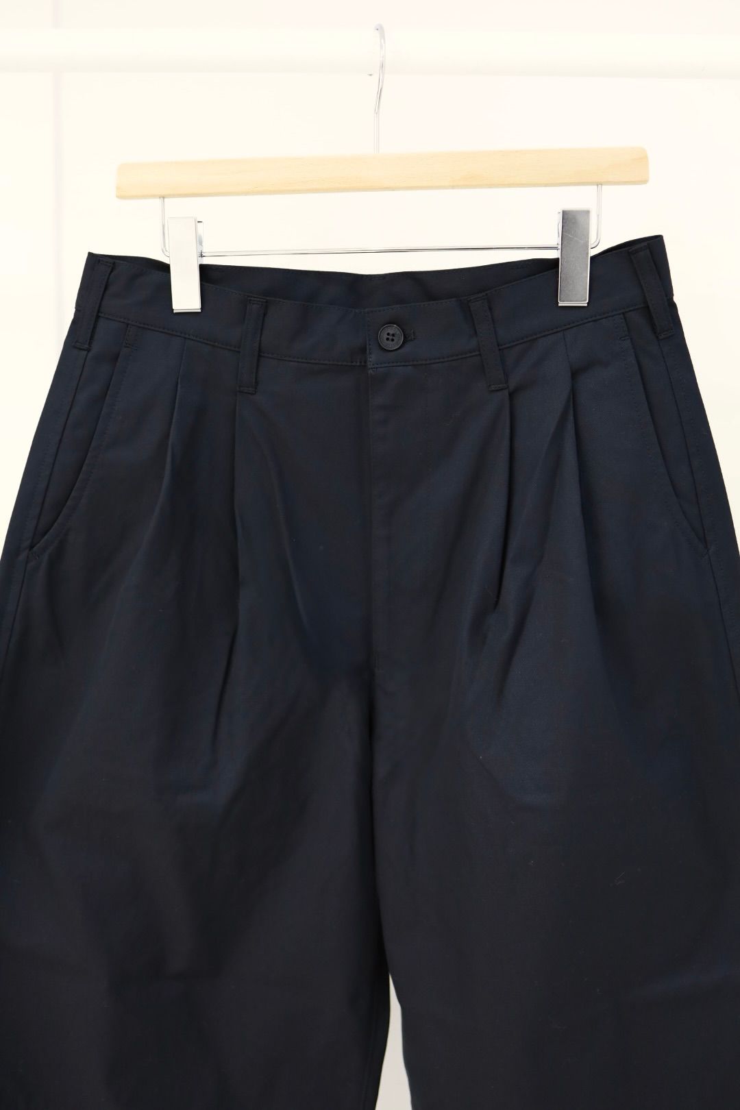 コムデギャルソンオム26SS 綿先染強撚サージパンツ(HQ-P007-051)BLACK☆2月6日(金)発売！