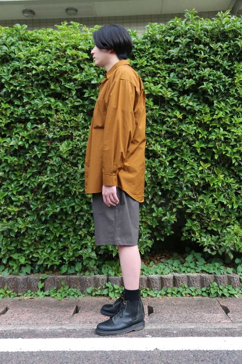 Graphpaper Broad L/S Oversized Regular Collar Shirt style.2021.6.20.
